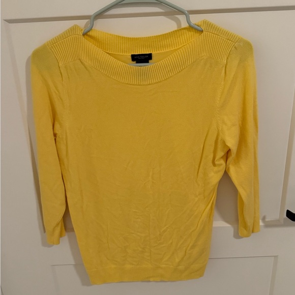Ann Taylor Sweaters - Ann Taylor Sunny Yellow Crew Neck Sweater